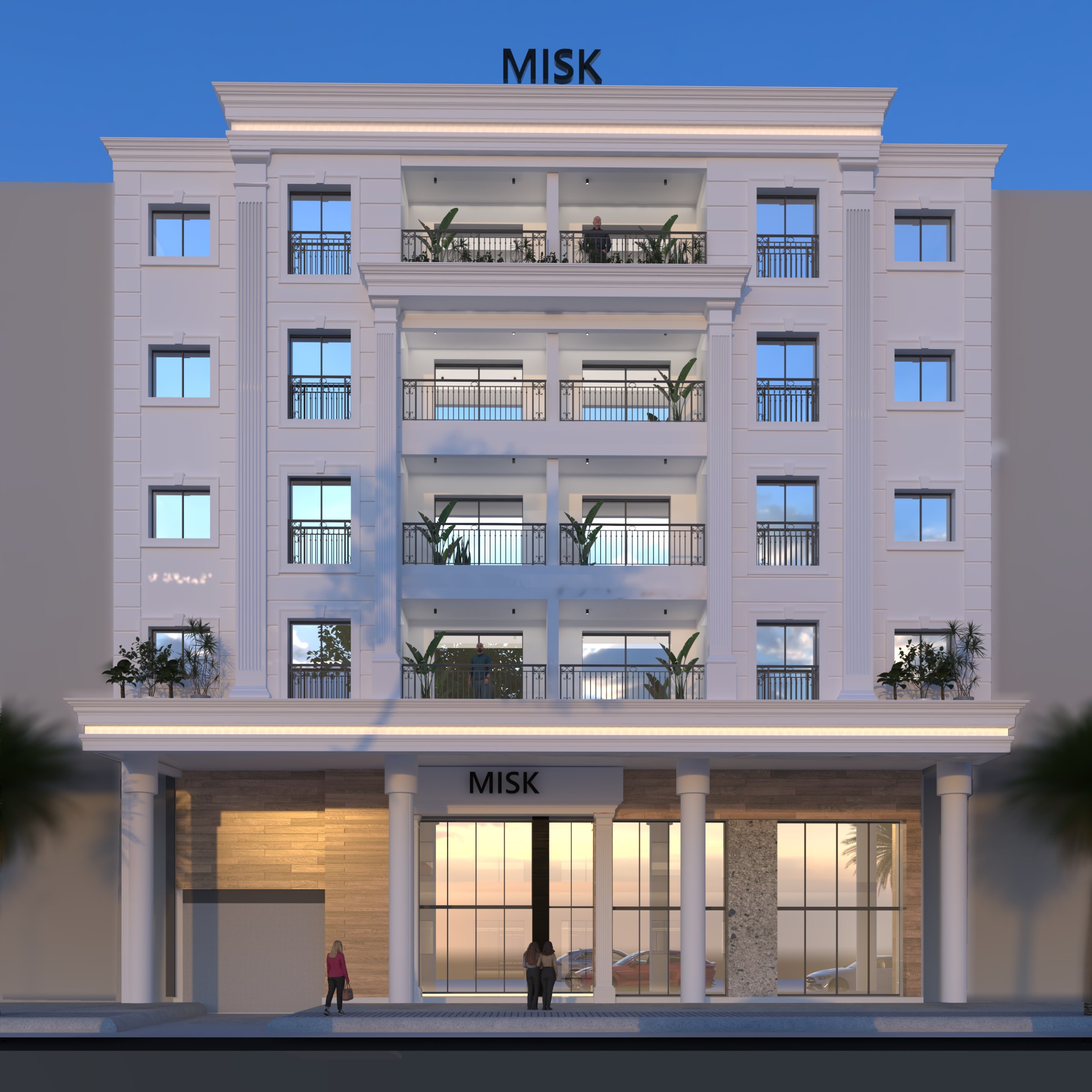 Façade Misk — vue 2
